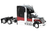 HO Brekina 85829 Black w/Red 2010 International Lonestar Sleeper Semi Tractor