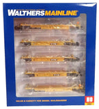 HO Scale Walthers MainLine 910-55666 Black & White Logo TTX DTTX 741142 Thrall 5-Unit Rebuilt 40' Well Car