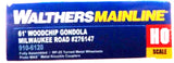 HO Walthers MainLine 910-6120 Milwaukee Road MILW 276147 61' Wood Chip Gondola