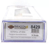 N Broadway Limited 8429 Union Pacific 8554 SD70ACe Small Flag w/Paragon4 DCC