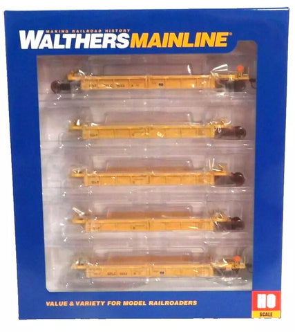 HO Scale Walthers MainLine 910-55679 BNSF SFLC 1053 Thrall 5-Unit Rebuilt 40' Well Car