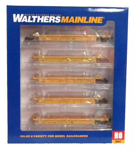 HO Scale Walthers MainLine 910-55676 BNSF SFLC 1018 Thrall 5-Unit Rebuilt 40' Well Car