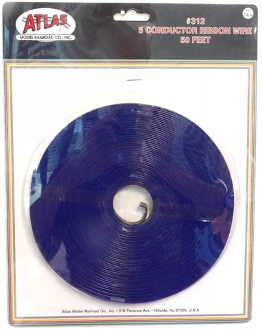 All Scale Atlas 312 5 Color Conductor Ribbon Layout Wire 50'