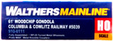 HO Walthers MainLine 910-6111 Columbia & Cowlitz CLC 5039 61' Wood Chip Gondola