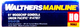 HO Walthers MainLine 910-6126 Union Pacific UP 147857 61' Wood Chip Gondola