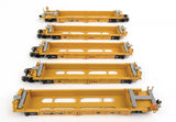 HO Scale Walthers MainLine 910-55670 Small Red logo TTX DTTX 748257 Thrall 5-Unit Rebuilt 40' Well Car