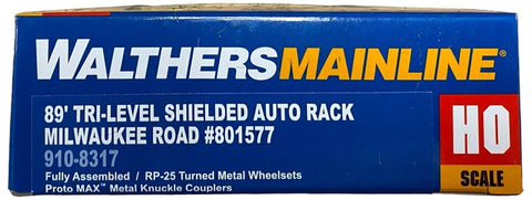 Walthers 910-8317 TTKX 801577 Milwaukee Road Tri-Level Shielded Auto Rack