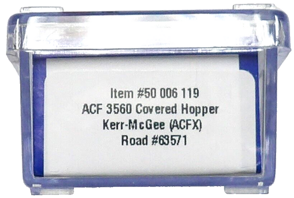 N Scale Atlas 50006119 Kerr-McGee ACFX 63571 ACF 3560 Center-Flow Cove ...