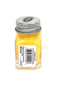 Flat Yellow Testors Enamel Plastic Model Paint, 1/4 oz bottle
