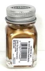Testors 1144 Metallic Gold Enamel 1/4 oz Paint Bottle
