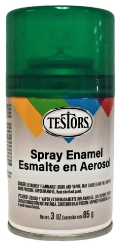 Testors 1601 Candy Emerald Green Enamel 3 oz Spray Paint Can