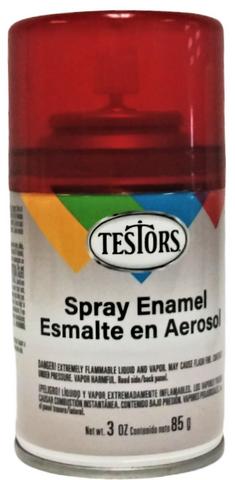 Testors 1605 Candy Apple Red Enamel 3 oz Spray Paint Can