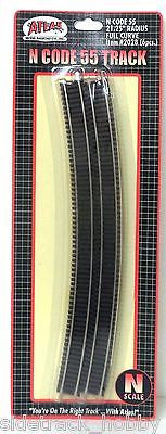 N Scale Atlas 2028 Code 55 21.25" Radius Curve 6 pcs