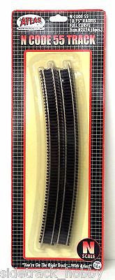 N Scale Atlas 2024 Code 55 18.75" Radius Curve 6 pcs