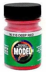 Badger Model Flex 16-116 Deep Red 1 oz Acrylic Paint Bottle