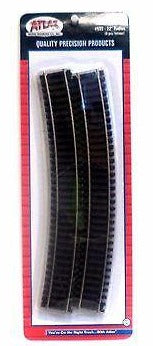 HO Scale Atlas 535 Code 83 22" Radius Curve Track (6) pcs