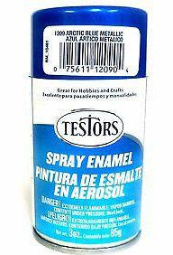 Testors 1209 Arctic Blue Metallic 3 oz Enamel Spray