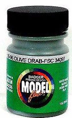 Badger Model Flex 16-96 Olive Drab FSC34097 1 oz Acrylic Paint Bottle
