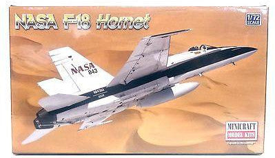 Minicraft 11656 1/72 Scale NASA F-18 Hornet Chase Plane Model Kit