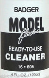 Badger Model Flex 16-605 Ready to Use Cleaner 4 oz Acrylic Paint Bottle