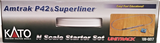 N Scale Kato 106-0017 Amtrak P42 Phase IVb Superliner Starter Train Set