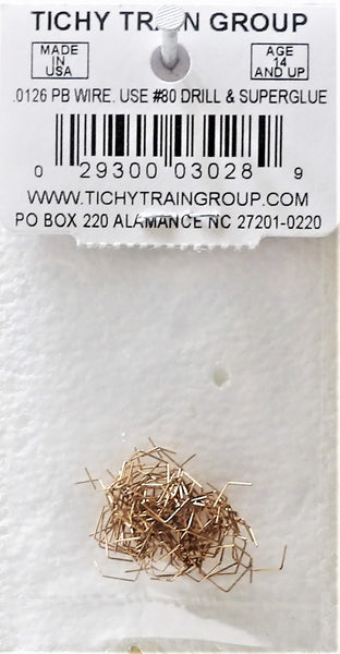 Tichy Train Group HO Scale Grab Irons - 48-Pack Of Plastic Bracket Details For Your Model Railroad
