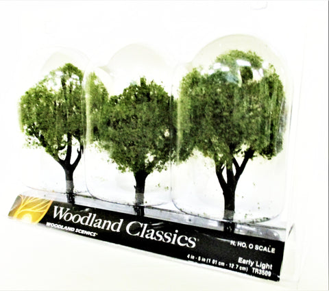 Woodland Classics Ready-Made Trees TR3509 Early Light - 3/pkg