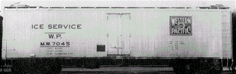 HO Scale Tichy Train Group 9224 Pacific Fruit Express/Western Pacific WP R30-9 Reefer Ice Service Decal Se