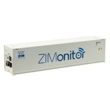 HO Scale Atlas 20006730 ZIM ZIMonitor ZMOU 40' Reefer Container 3-Pack