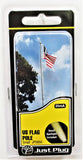 All Scale Woodland Scenics JP5950 Just Plug Small Waving US Flag on Pole
