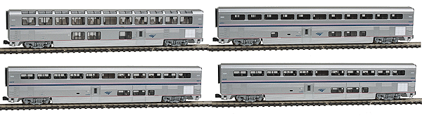 N Scale Kato 106-3516 Amtrak Superliner 4-Car Set Phase IVb Set B