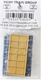 HO Scale Tichy Train Group 8064 4/4 Double Hung Windows pkg (6)