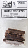 HO Scale Tichy Train Group 8034 End Bolt Detail for Freight Cars w/Truss Rods