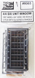 HO Scale Tichy Train Group 8065 4/4 Double Hung Windows pkg (6)