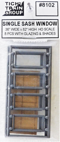 HO Scale Tichy Train Group 8102 Single Sash Windows pkg (12)
