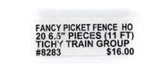 HO Scale Tichy Train Group 8283 Fancy Picket Fence 130" 330.2cm 20 Pieces