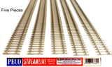 HO Scale Peco SL-8302 Code 83 Concrete Tie 36" North American-Style Flex Track (5) pcs
