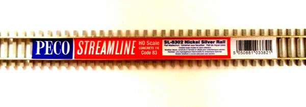 HO Scale Peco SL-8302 Code 83 Concrete Tie 36