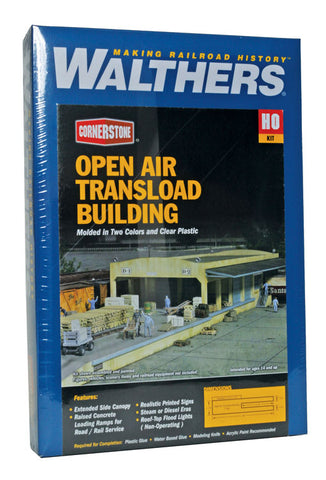 HO Scale Walthers Cornerstone 933-2918 Open Air Transload Building Kit