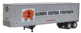 HO Scale Walthers SceneMaster 949-2506 Illinois Central Trailmobile 40' Trailers