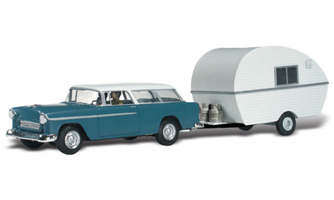 HO Scale Woodland Scenics AutoScenes AS5532 Thompson's Travelin' Trailer