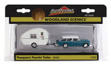 HO Scale Woodland Scenics AutoScenes AS5532 Thompson's Travelin' Trailer