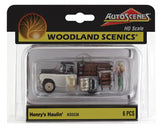 HO Scale Woodland Scenics AutoScenes AS5538 Henry's Haulin' Rusted Flatbed Truck