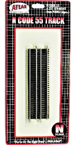N Scale Atlas 2003 Code 55 4.25" Straight Track (6) pcs