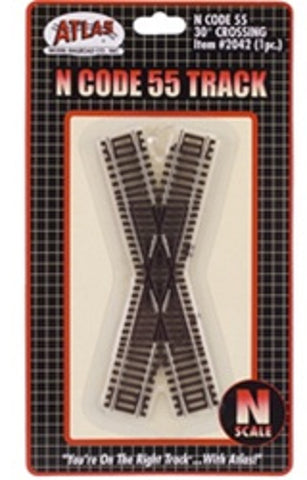 N Scale Atlas 2042 Code 55 30-Degree Crossing