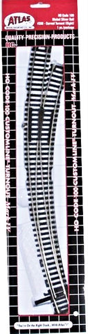 HO Scale Atlas 288 Code 100 Custom Line Mark IV Curved Right-Hand Turnout