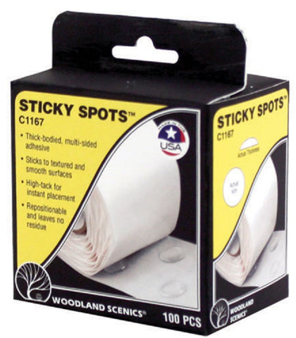 Woodland Scenics C1167 Sticky Spots (100) pcs