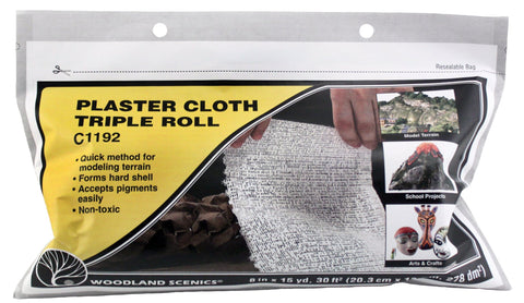 Woodland Scenics C1192 Sub Terrain System Plaster Cloth Triple Roll