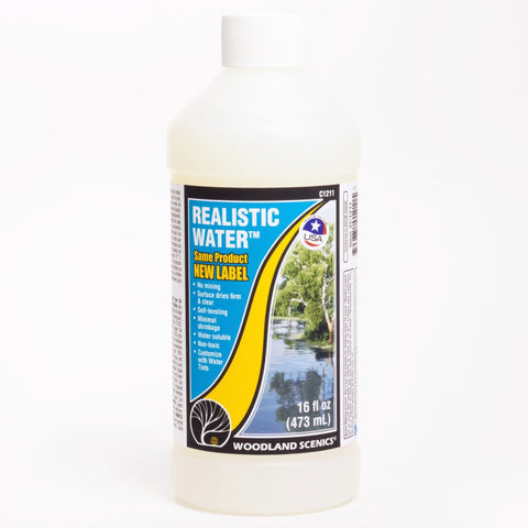 Woodland Scenics C1211 Realistic Water 16 oz Bottle