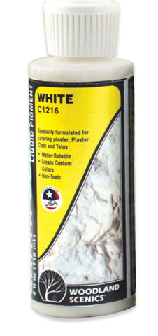 Woodland Scenics C1216 Earth Colors White Pigment 4 fl oz (118 mL) Bottle